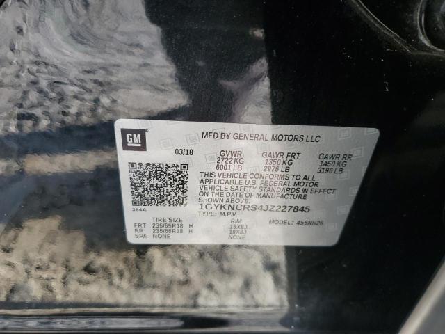 1GYKNCRS4JZ227845 - 2018 CADILLAC XT5 LUXURY BLACK photo 13