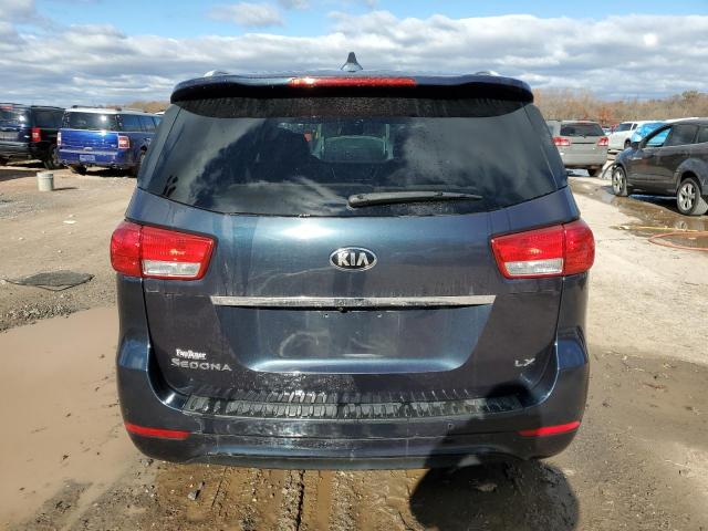 KNDMB5C18G6156002 - 2016 KIA SEDONA LX BLUE photo 6