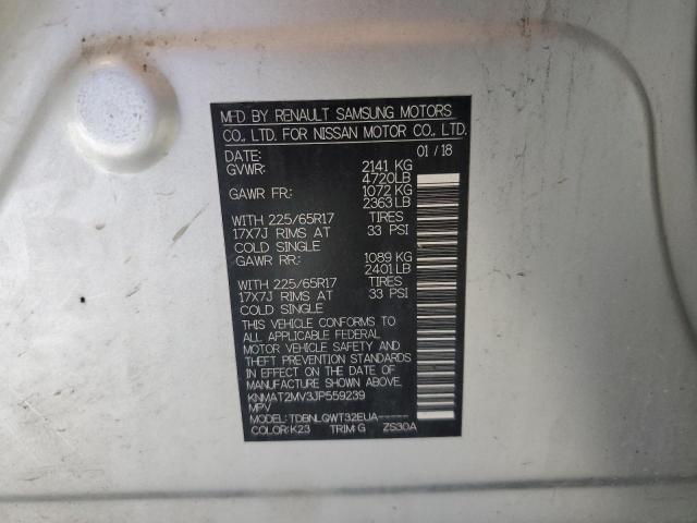 KNMAT2MV3JP559239 - 2018 NISSAN ROGUE S SILVER photo 13