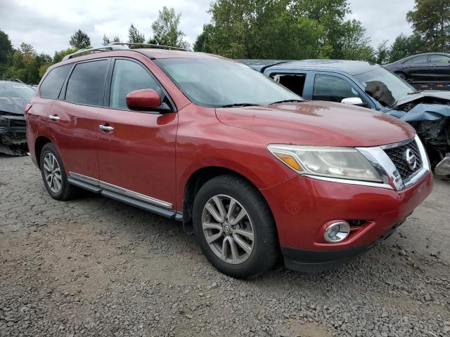 5N1AR2MNXEC704753 - 2014 NISSAN PATHFINDER S Czerwony zdjęcie 4