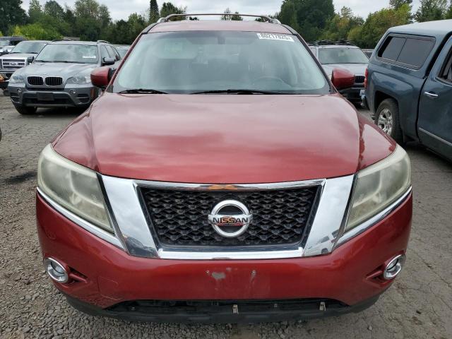 5N1AR2MNXEC704753 - 2014 NISSAN PATHFINDER S Czerwony zdjęcie 5