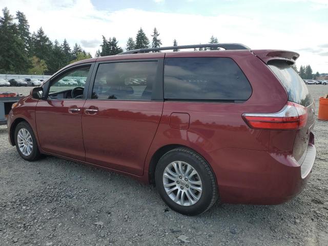 5TDYK3DC1FS605380 - 2015 TOYOTA SIENNA XLE 红色 照片 2