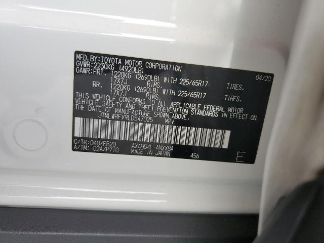 JTMLWRFV9LD547025 - 2020 TOYOTA RAV4 LE 白色 照片 13