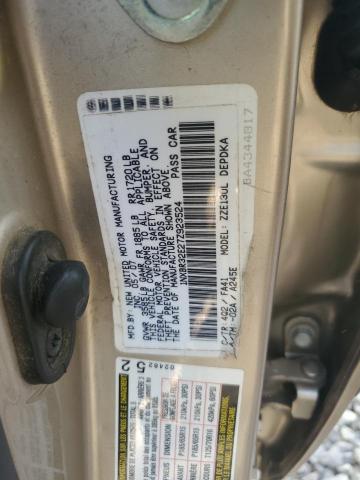 1NXBR32E27Z923524 - 2007 TOYT COROLLA CE TAN photo 12