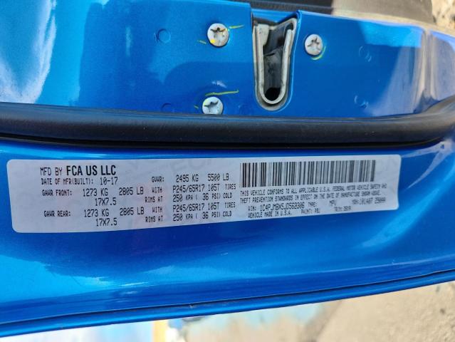 1C4PJMBX5JD562306 - 2018 JEEP CHEROKEE TRAILHAWK BLUE photo 13