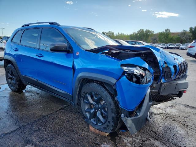 1C4PJMBX5JD562306 - 2018 JEEP CHEROKEE TRAILHAWK BLUE photo 4