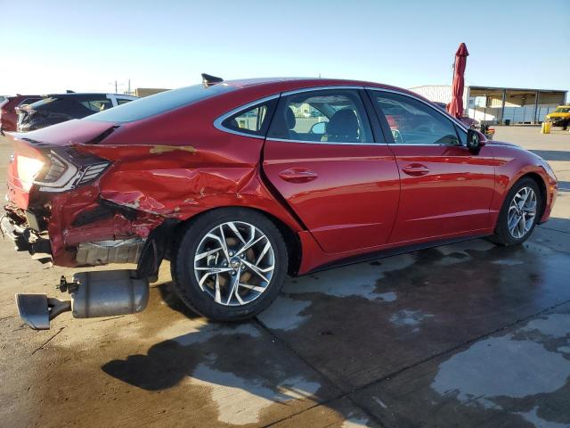 5NPEF4JA9LH010875 - 2020 HYUNDAI SONATA SEL RED photo 3