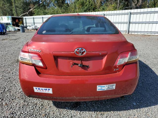 4T1BF3EK4AU508898 - 2010 TOYOTA CAMRY BASE RED photo 6