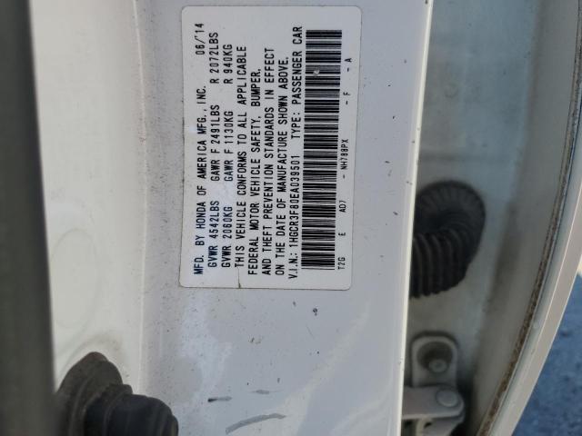 1HGCR3F80EA039501 - 2014 HONDA ACCORD EXL WHITE photo 13