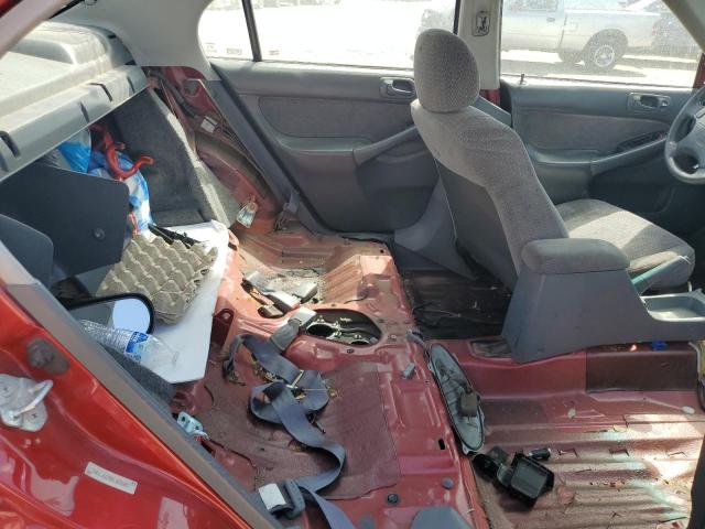 1HGEJ6673WL033397 - 1998 HONDA CIVIC LX Bordo foto 10