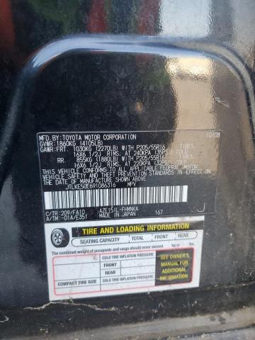 JTLKE50E691086316 - 2009 TOYOTA SCION XB BLACK photo 12