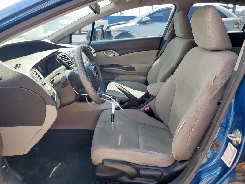 2HGFB2F59DH568818 - 2013 HONDA CIVIC LX BLUE photo 7