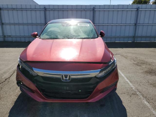 1HGCV1F14JA098466 - 2018 HONDA ACCORD LX Қызыл фото 5