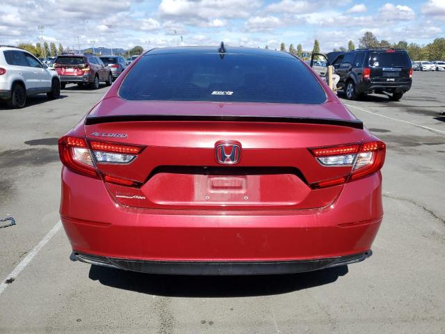 1HGCV1F14JA098466 - 2018 HONDA ACCORD LX Қызыл фото 6