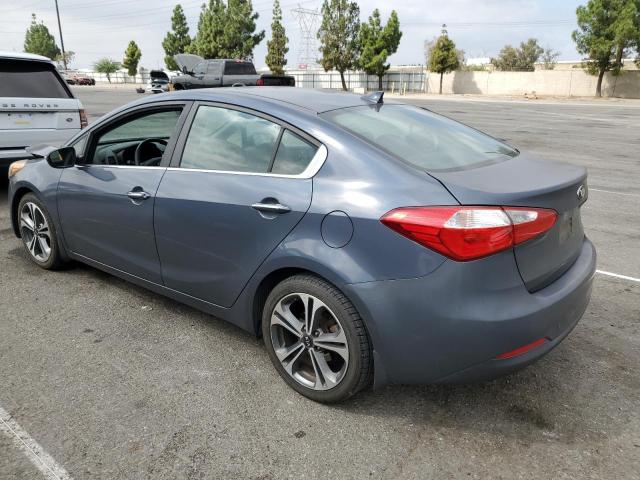 KNAFZ4A84G5529294 - 2016 KIA FORTE EX BLUE photo 2