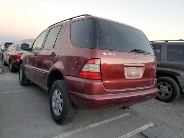 4JGAB54E5YA160538 - 2000 MERCEDES-BENZ ML 320 RED photo 2