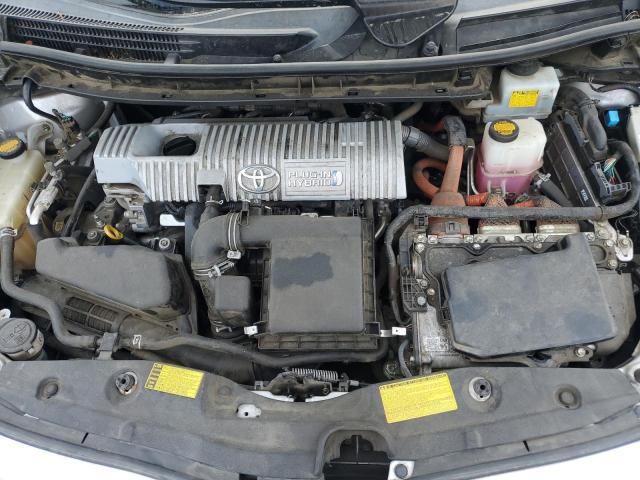 JTDKN3DP2E3055817 - 2014 TOYOTA PRIUS PLUG SILVER photo 11