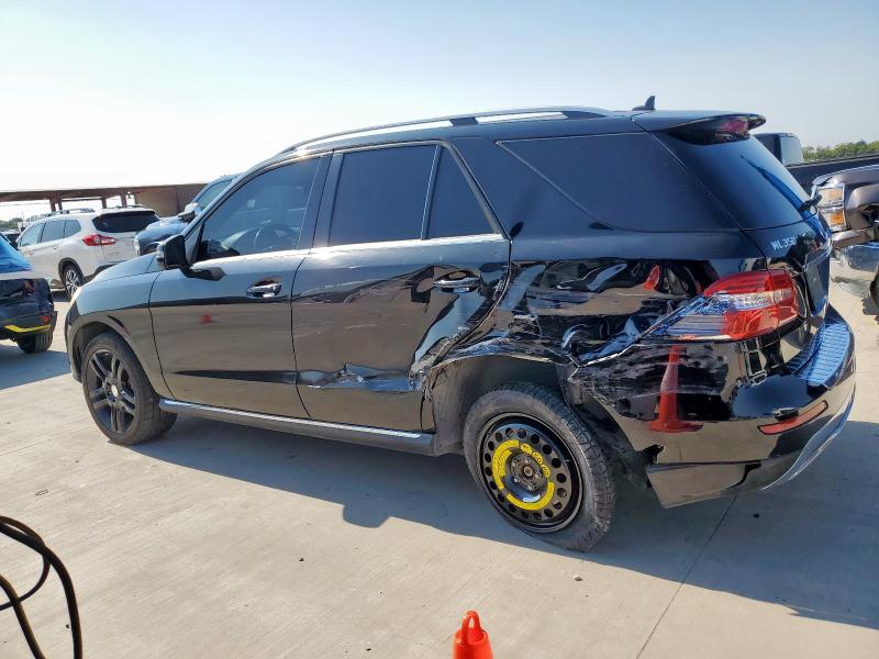 4JGDA5JB2FA570544 - 2015 MERCEDES-BENZ ML 350 BLACK photo 2