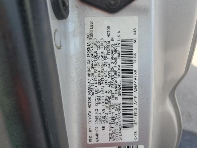 5TEUU42N37Z352666 - 2007 TOYOTA TACOMA ACCESS CAB رمادي صورة 13