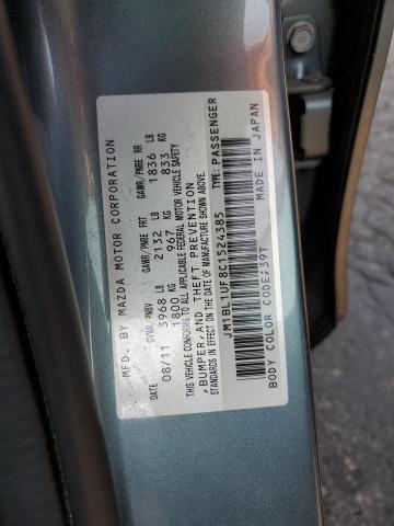 JM1BL1UF8C1524385 - 2012 MAZDA 3 I GRAY photo 12