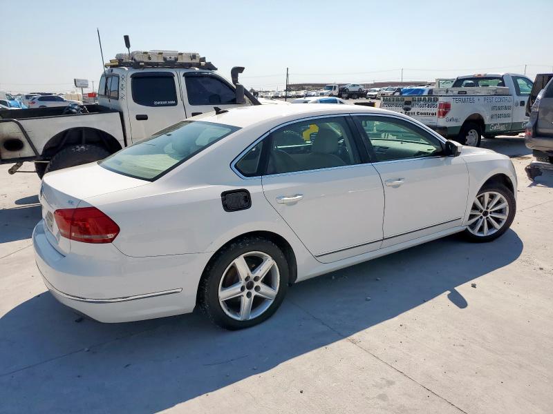 1VWCH7A37DC039936 - 2013 VOLKSWAGEN PASSAT SEL WHITE photo 3