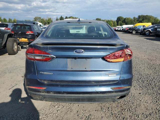 3FA6P0K96KR253043 - 2019 FORD FUSION TITANIUM BLUE photo 6