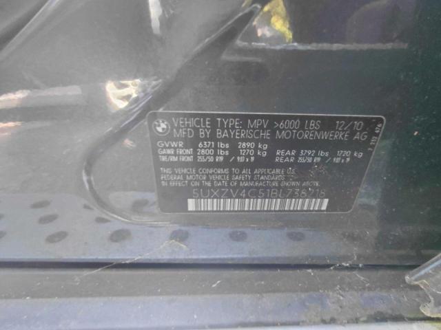 5UXZV4C51BL738218 - 2011 BMW X5 XDRIVE35I Գրաֆիտ լուսանկար 10