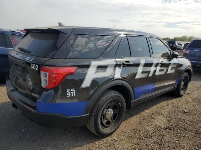 1FM5K8AB1NGB81425 - 2022 FORD EXPLORER POLICE INTERCEPTOR BLACK photo 3
