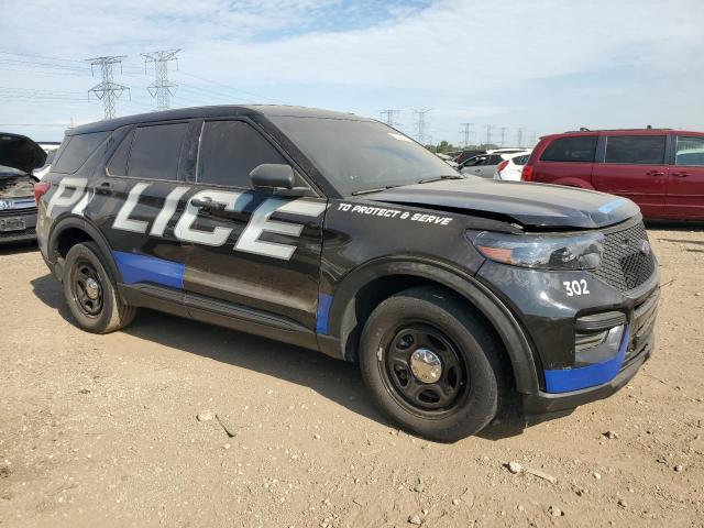 1FM5K8AB1NGB81425 - 2022 FORD EXPLORER POLICE INTERCEPTOR BLACK photo 4