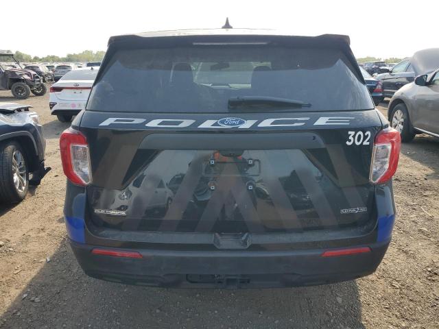 1FM5K8AB1NGB81425 - 2022 FORD EXPLORER POLICE INTERCEPTOR BLACK photo 6