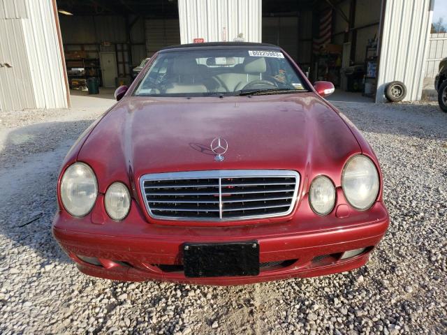 WDBLK65G71T058962 - 2001 MERCEDES-BENZ CLK 320 MAROON photo 5