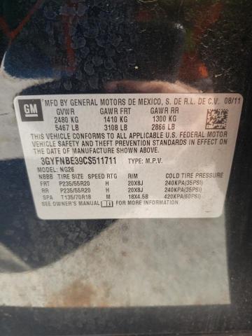 3GYFNBE39CS511711 - 2012 CADILLAC SRX PERFORMANCE COLLECTION Noir photo 13