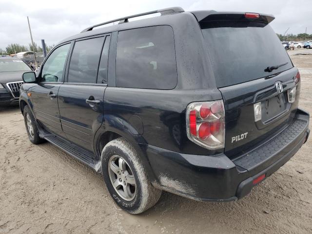 5FNYF28407B009457 - 2007 HONDA PILOT EX BLACK photo 2