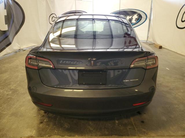 5YJ3E1EB0NF287198 - 2022 TESLA MODEL 3 GRAY photo 6