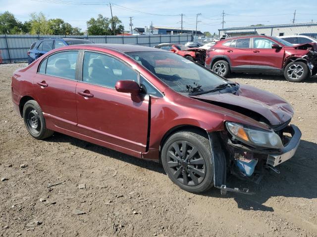 19XFA1F51BE025810 - 2011 HONDA CIVIC LX MAROON photo 4
