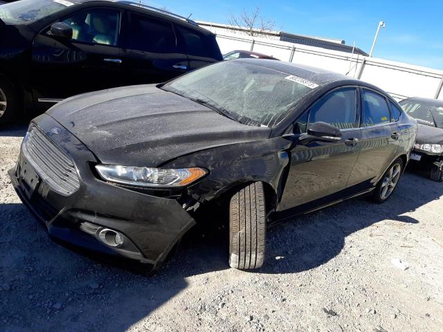 3FA6P0H95ER290032 - 2014 FORD FUSION SE BLACK photo 1