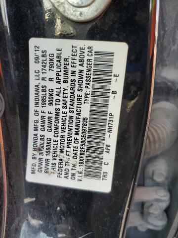 19XFB2F58CE097835 - 2012 HONDA CIVIC LX Qara foto 12