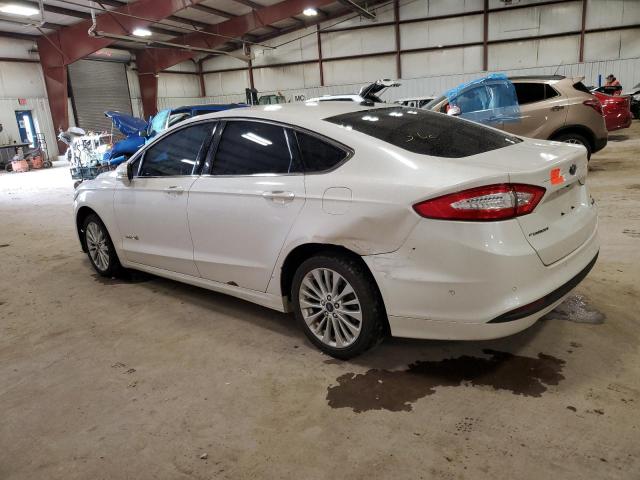 3FA6P0LU4DR360114 - 2013 FORD FUSION SE HYBRID WHITE photo 2