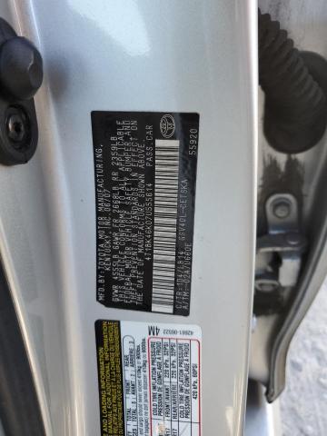 4T1BK46K07U555614 - 2007 TOYOTA CAMRY LE SILVER photo 12