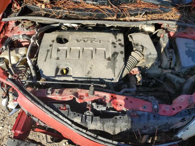 2T1BU4EE9BC608942 - 2011 TOYOTA COROLLA BASE RED photo 11