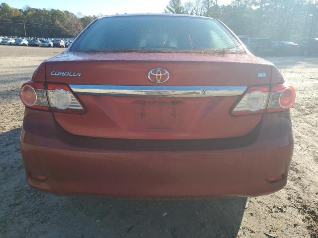 2T1BU4EE9BC608942 - 2011 TOYOTA COROLLA BASE RED photo 6