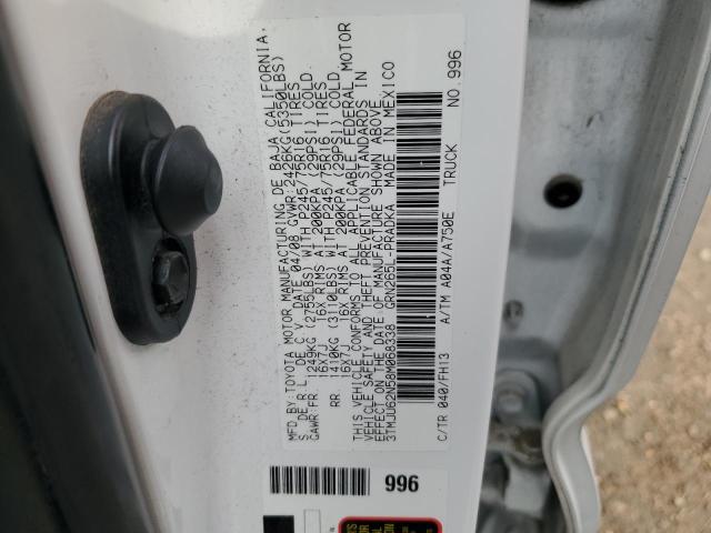 3TMJU62N58M068338 - 2008 TOYOTA TACOMA DOUBLE CAB PRERUNNER WHITE photo 13