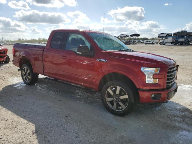 1FTEX1EP0FFC13355 - 2015 FORD F150 SUPER CAB RED photo 4