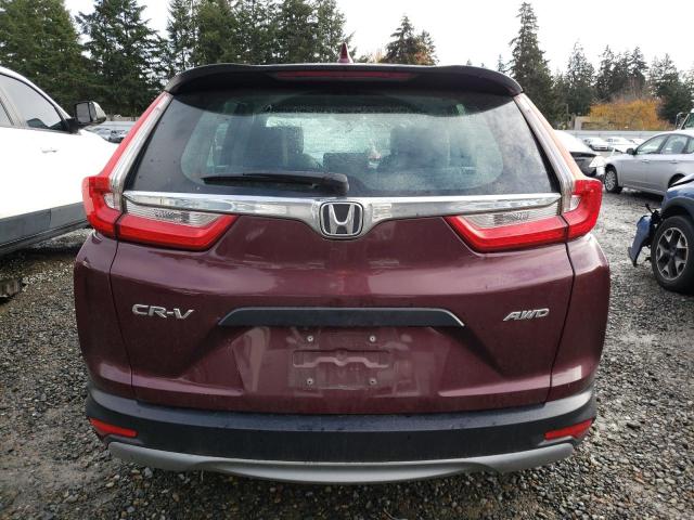 2HKRW6H3XJH230205 - 2018 HONDA CR-V LX მუქწითელი ფოტო 6