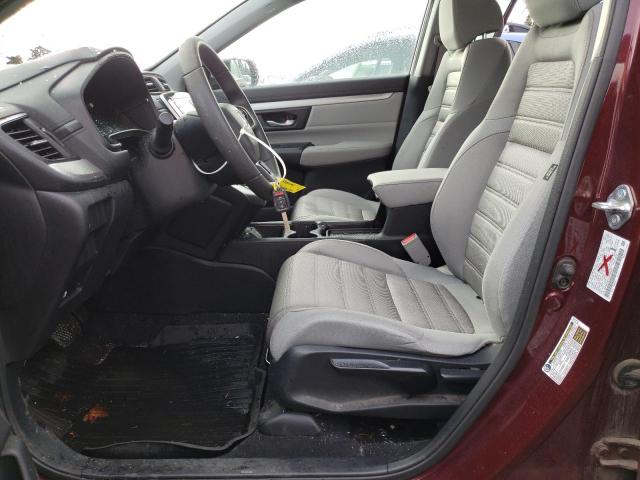 2HKRW6H3XJH230205 - 2018 HONDA CR-V LX მუქწითელი ფოტო 7