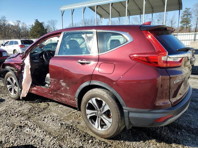 7FARW5H3XHE006309 - 2017 HONDA CR-V LX MAROON photo 2