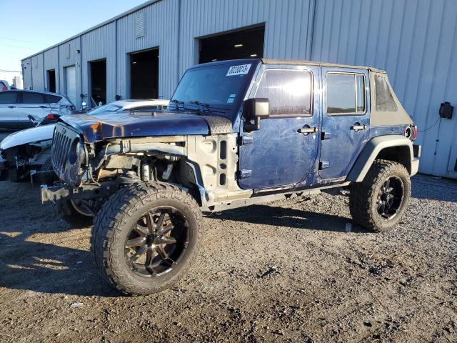 1C4BJWDG2DL527090 - 2013 JEEP WRANGLER U SPORT BLUE photo 1