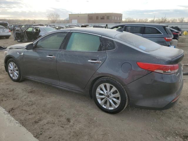 5XXGU4L33JG210625 - 2018 KIA OPTIMA EX GRAY photo 2