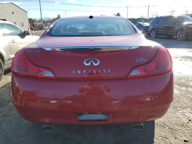 JN1CV6EL8CM473388 - 2012 INFINITI G37 RED photo 6