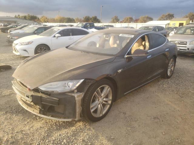 5YJSA1DP8CFP01880 - 2012 TESLA MODEL S Qəhvəyi foto 1